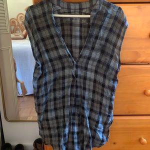 Sleeveless Lightweight Flannel